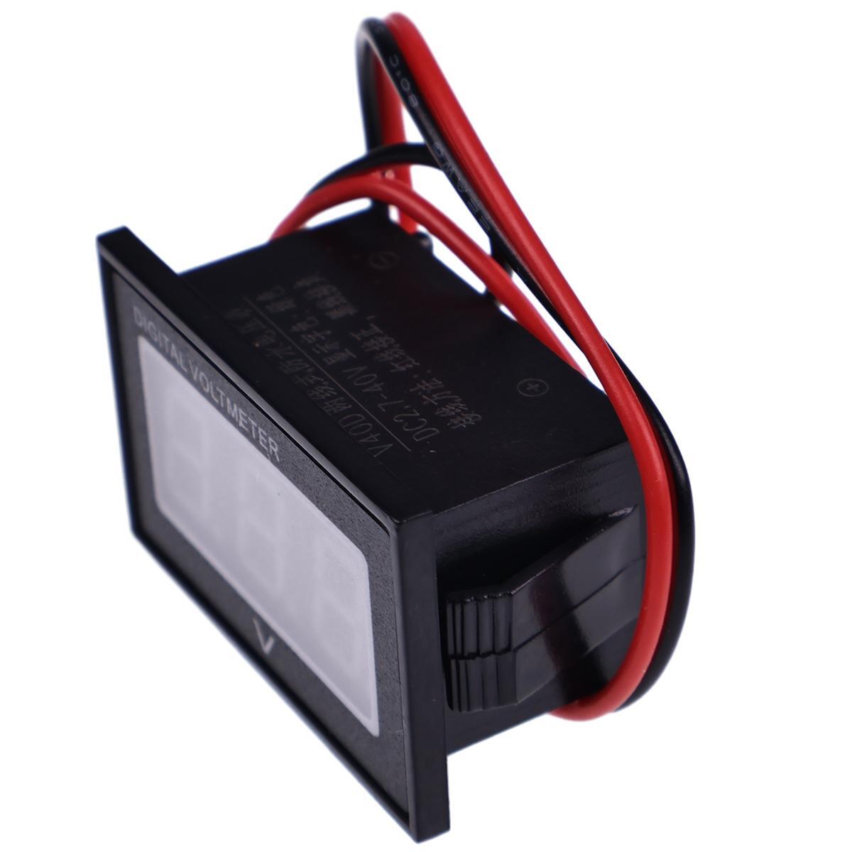 12V 2.5-30V DC Auto Gauge Digital Voltmeter LED Waterproof Monitor Battery Meter