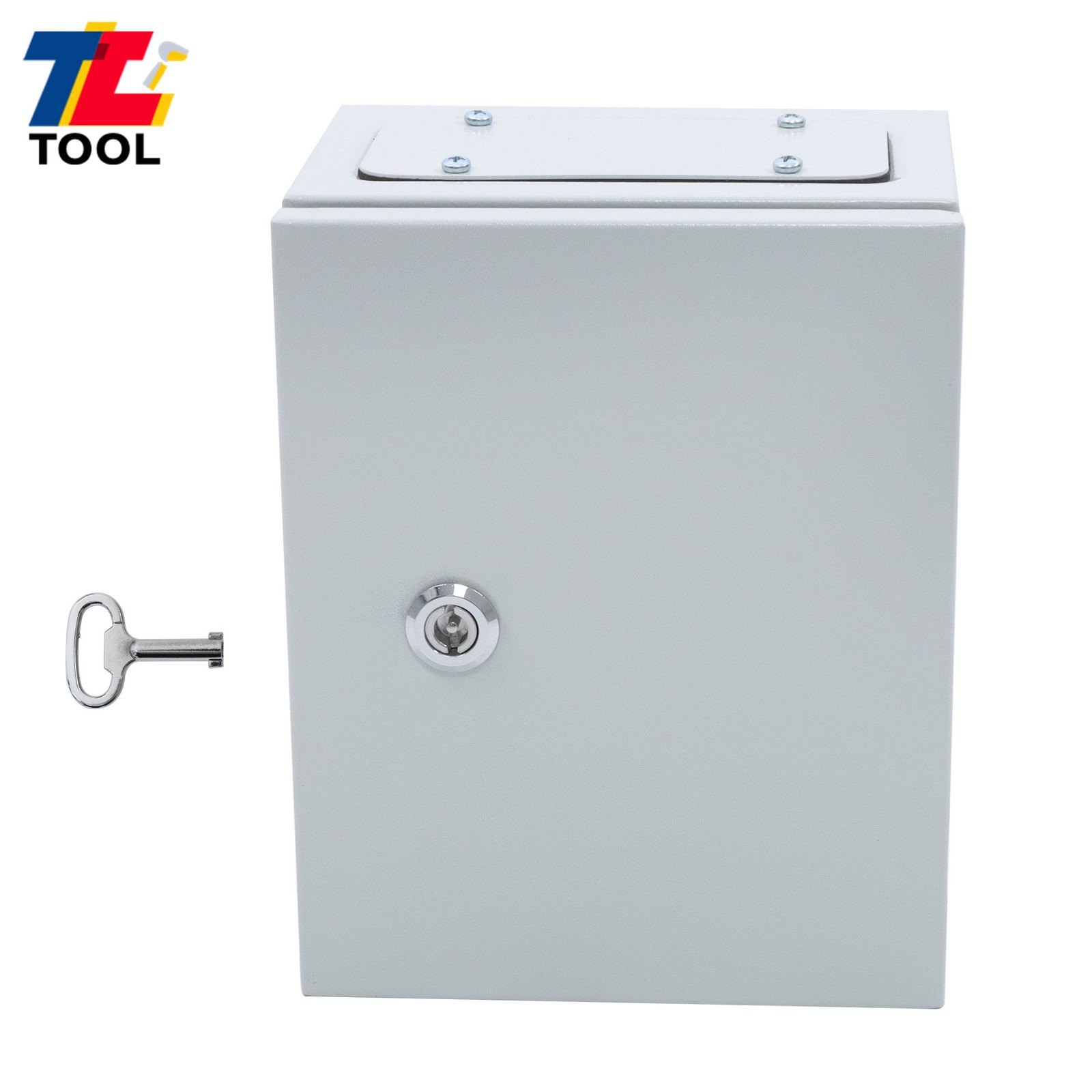 10x8x6″ Carbon Steel Electrical Box, IP65 Waterproof NEMA 4X Rated, Heavy-Duty