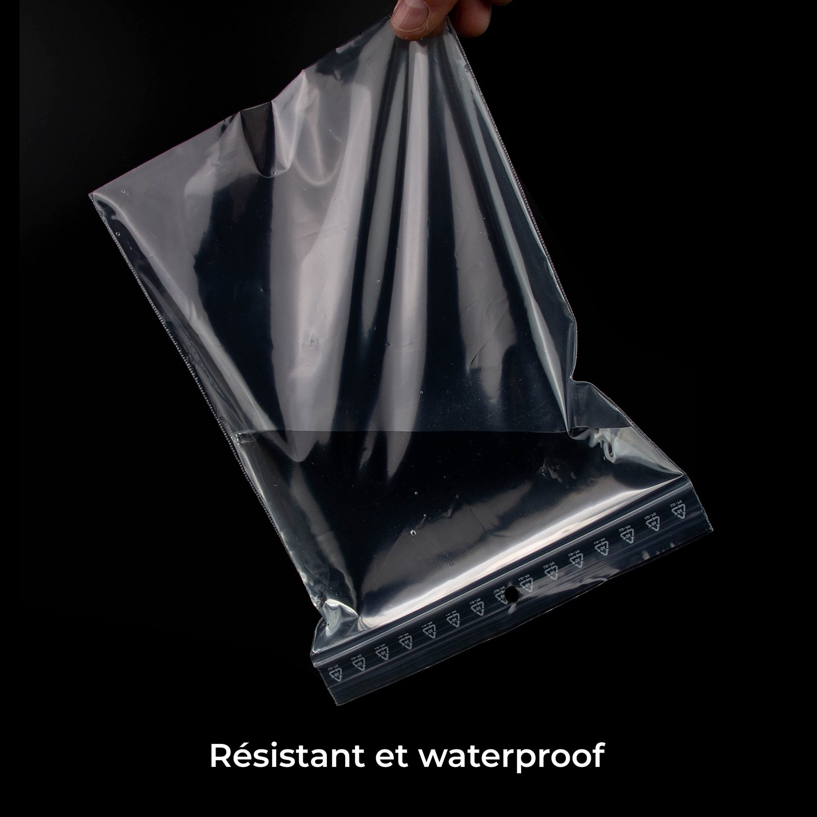 1000 Bags with Zipper, Resealable, Transparent, for Food M…