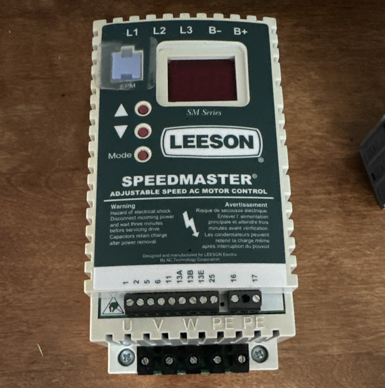 Leeson Speedmaster SM2 SM Series VFD Drive 208-230V 3-Phase 3HP 174278.00