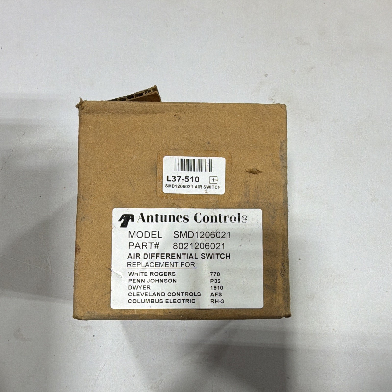 Antunes Controls SMD1206021 Air Differential Pressure Switch 110-120V AC