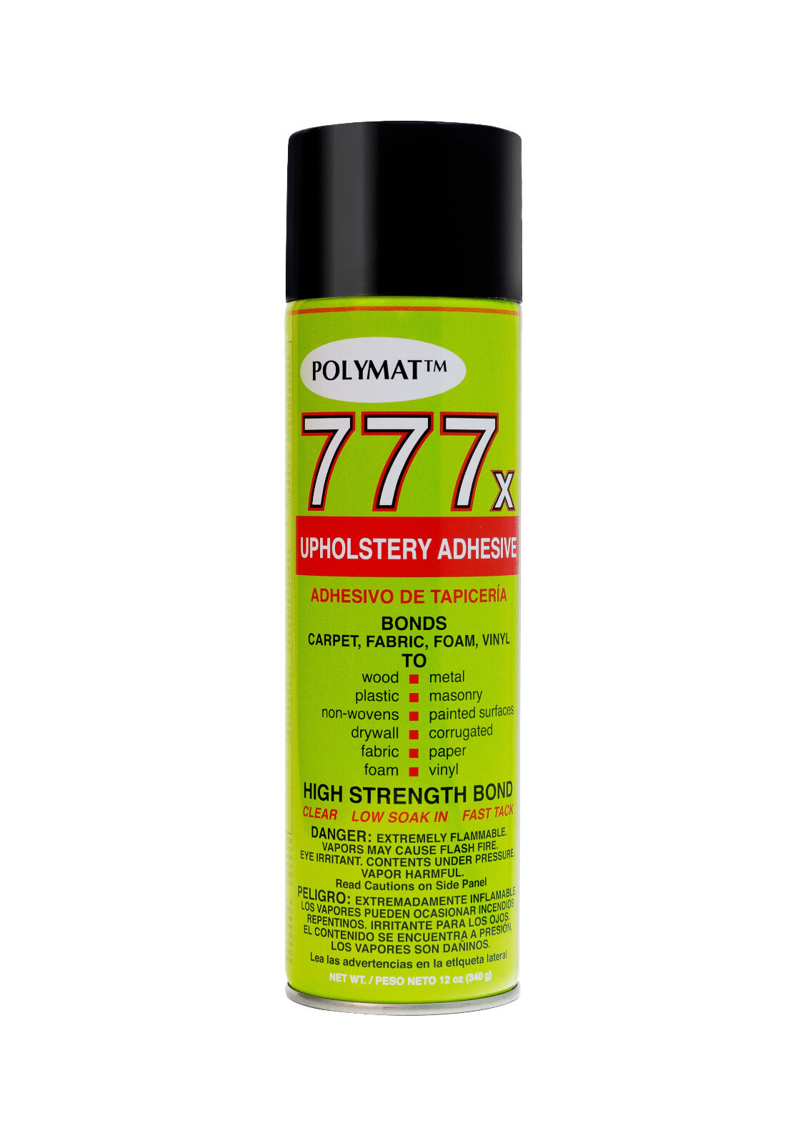 777 Polymat FAST TACK FOAM FABRIC BOX CARPET UPHOLSTERY SPRAY GLUE ADHESIVE