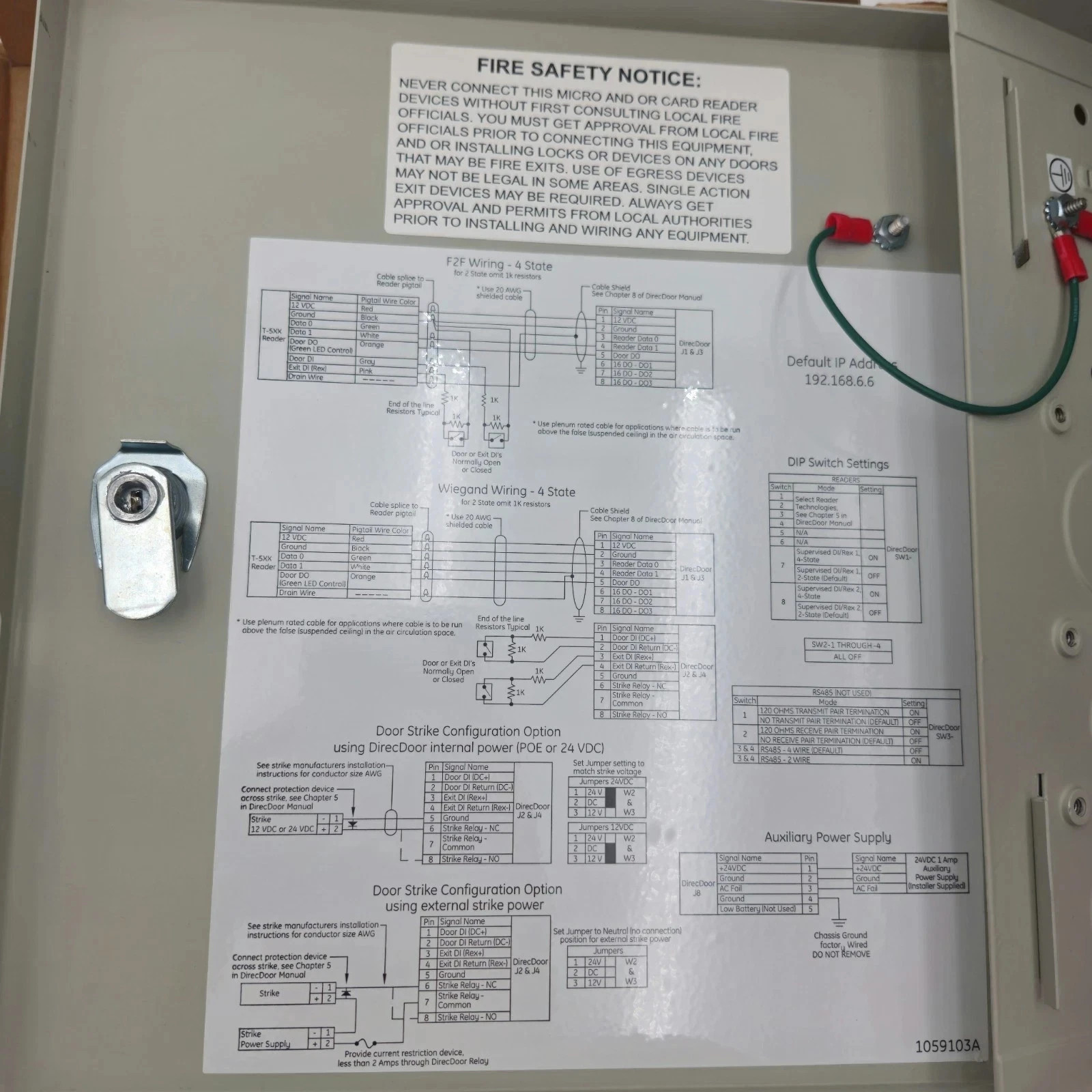 GE UTC DD1FC Direcdoor Controller Access Control Poe Based Unit