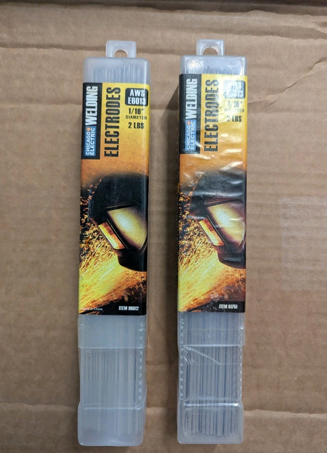 2 Chicago Electric 1/16 IN AWS E6013 WELDING Electrode 60,000lb Tensile Strength