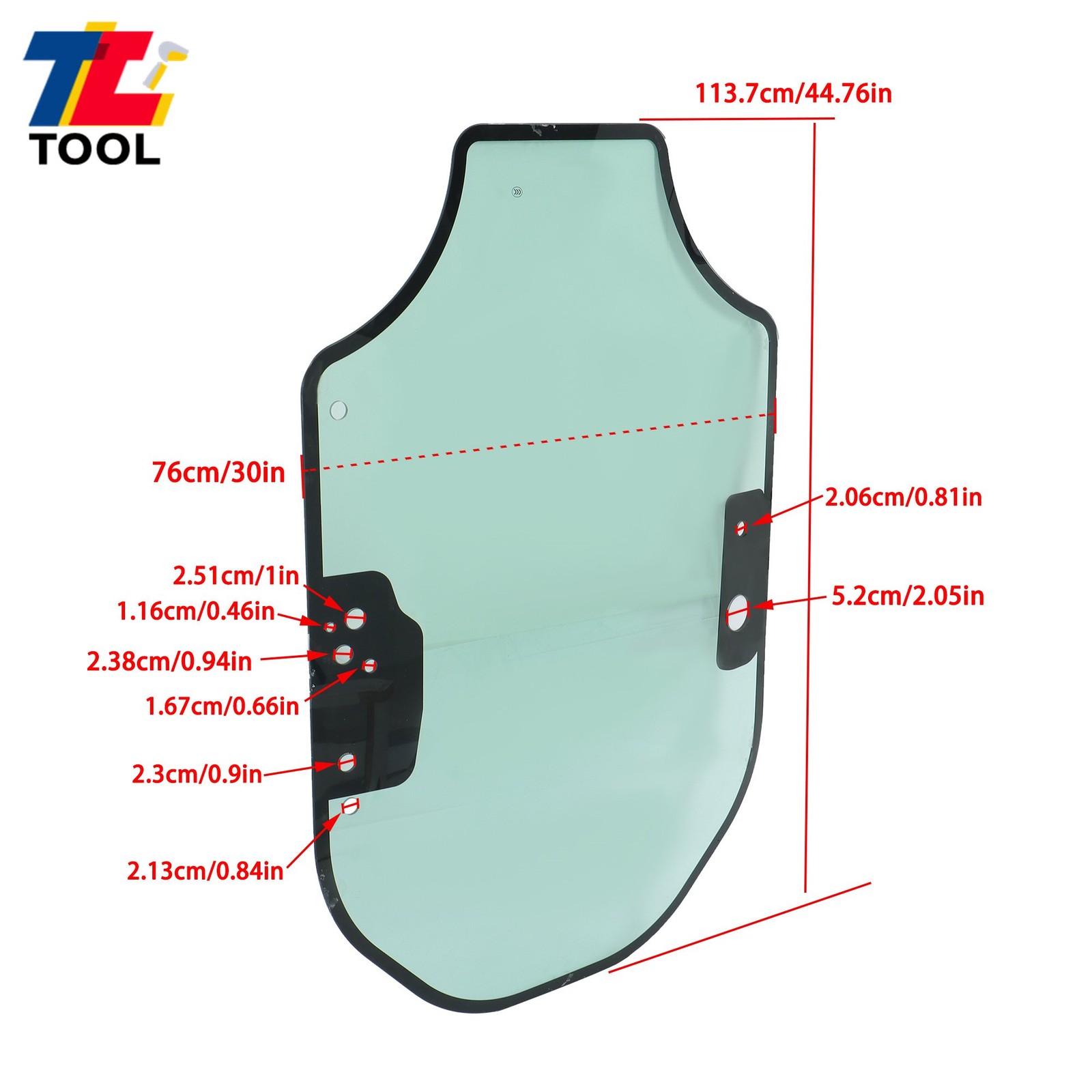 Cab Front Door Glass for CAT Caterpillar D Series Skid Steer 259D 279D 226D 236D