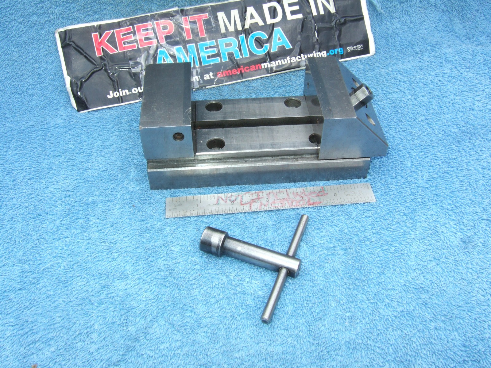HERMANN SCHMIDT USED V0-4 GRIND VISE W/WRENCH TOOLMAKER MACHINIST INSPECTION #H