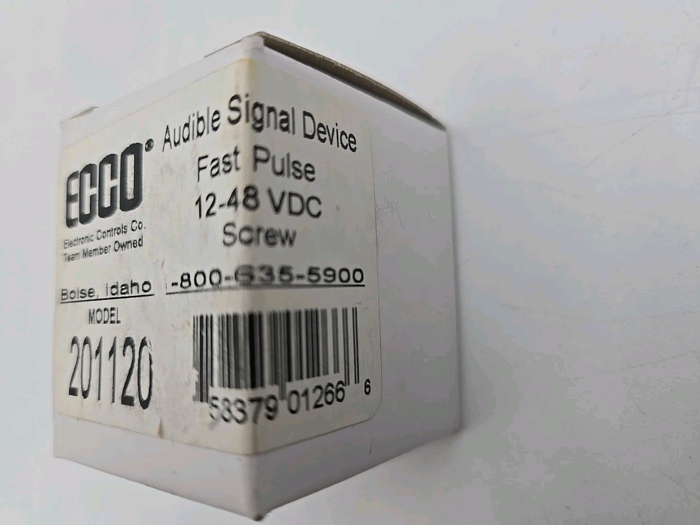 ECCO – 201120 – Audible Signal Device: Backup Beeper 80dB 12-48VDC Fast Pulse