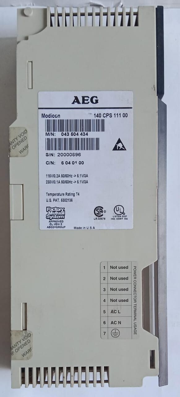 Schneider Electric 140CPS11100 Modicon Quantum