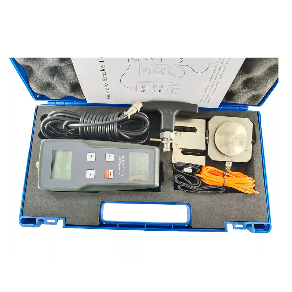 Vehicle Brake Force Meter Portable Pedal Force Handbrake Force Tester ±0.5% FS