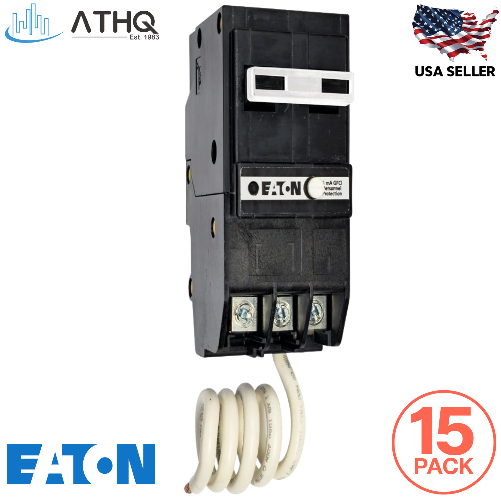 15 PACK Eaton BRN240GF 40 Amp 2 Pole GFCI Circuit Breaker 120/240V Type BR NEW