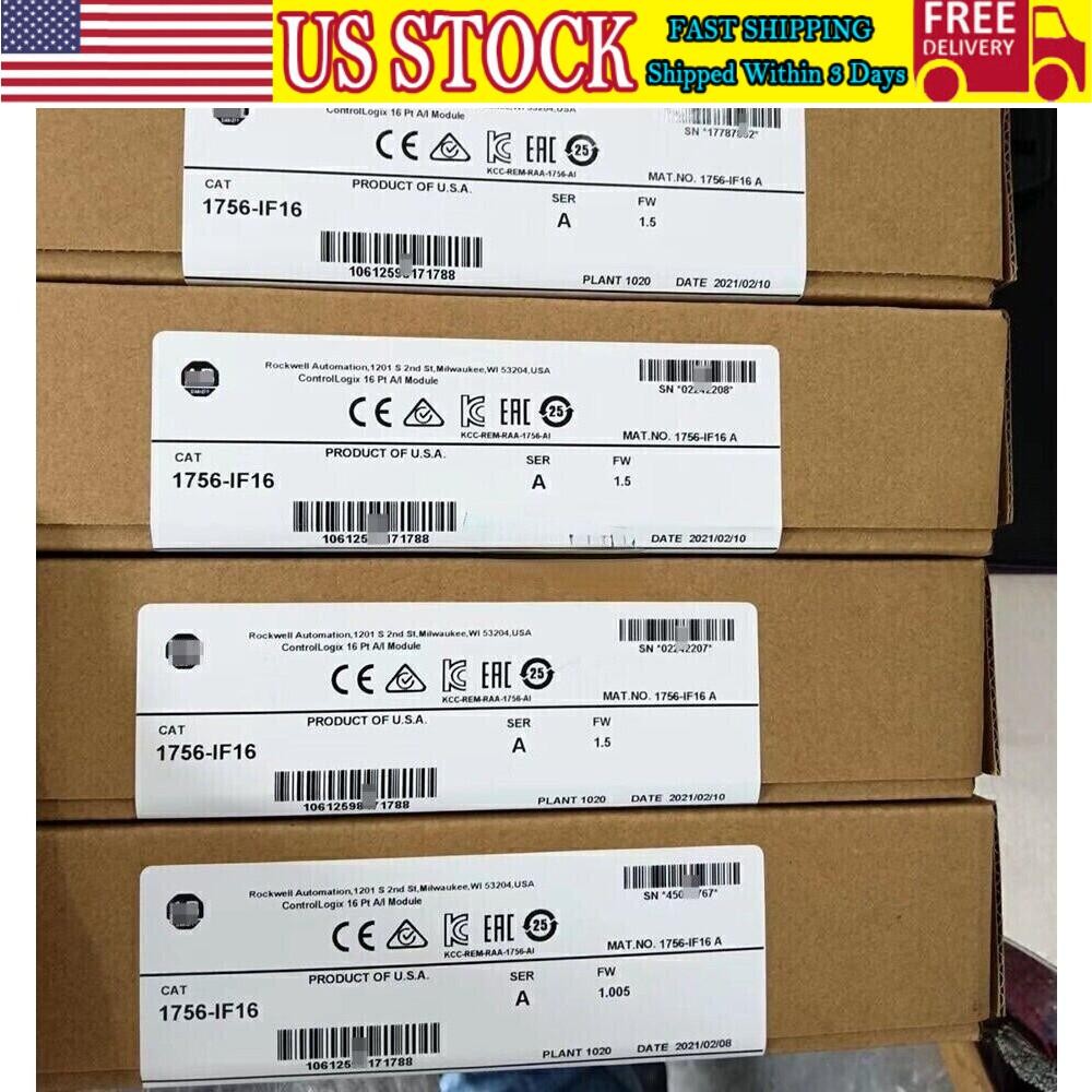 NEW 1756IF16 AB 1756-IF16 ControlLogix 16 Pt PLC Input Module US Free Tax