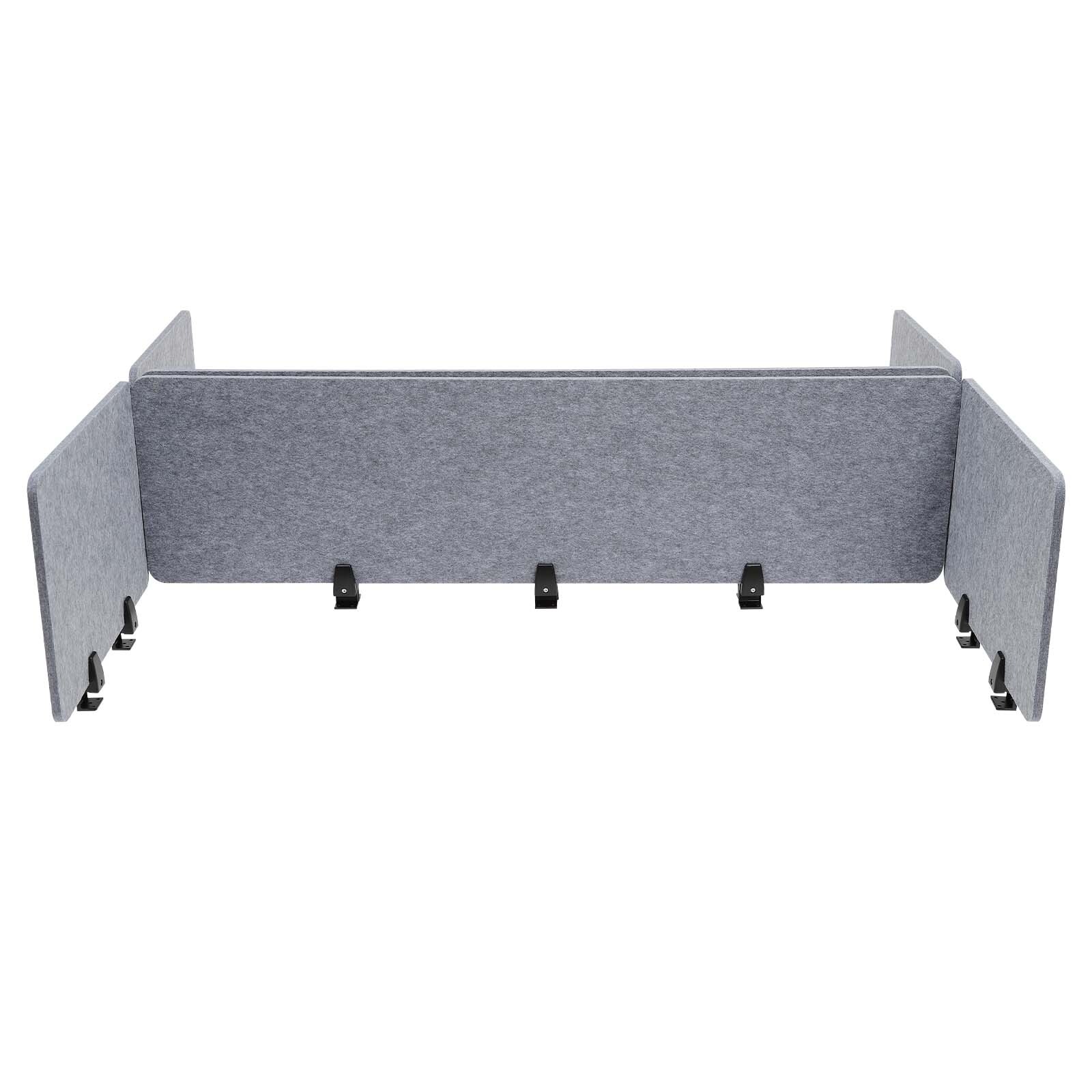 Stand Up Desk Acoustic Desk Divider Mounted Privacy Panel (Gray, 23.6″ x 16″)