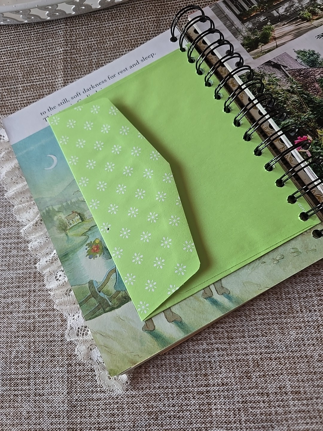 LGB About God Hardcover Junk Journal Wire Bound Scrapbook Vintage Upcycled Book