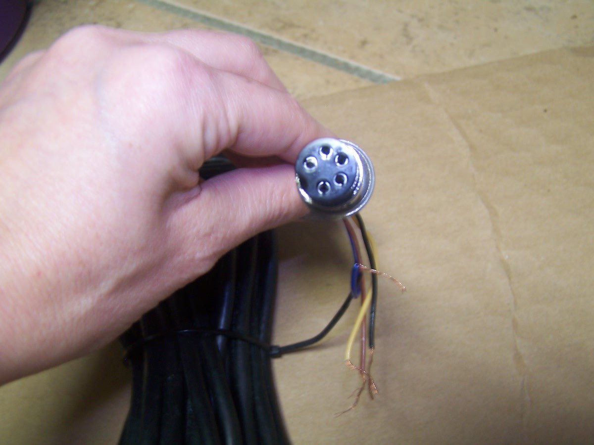 15′ Cable with connector For SBI-505 Brecknell indicator, 5 pin Connector, NEW