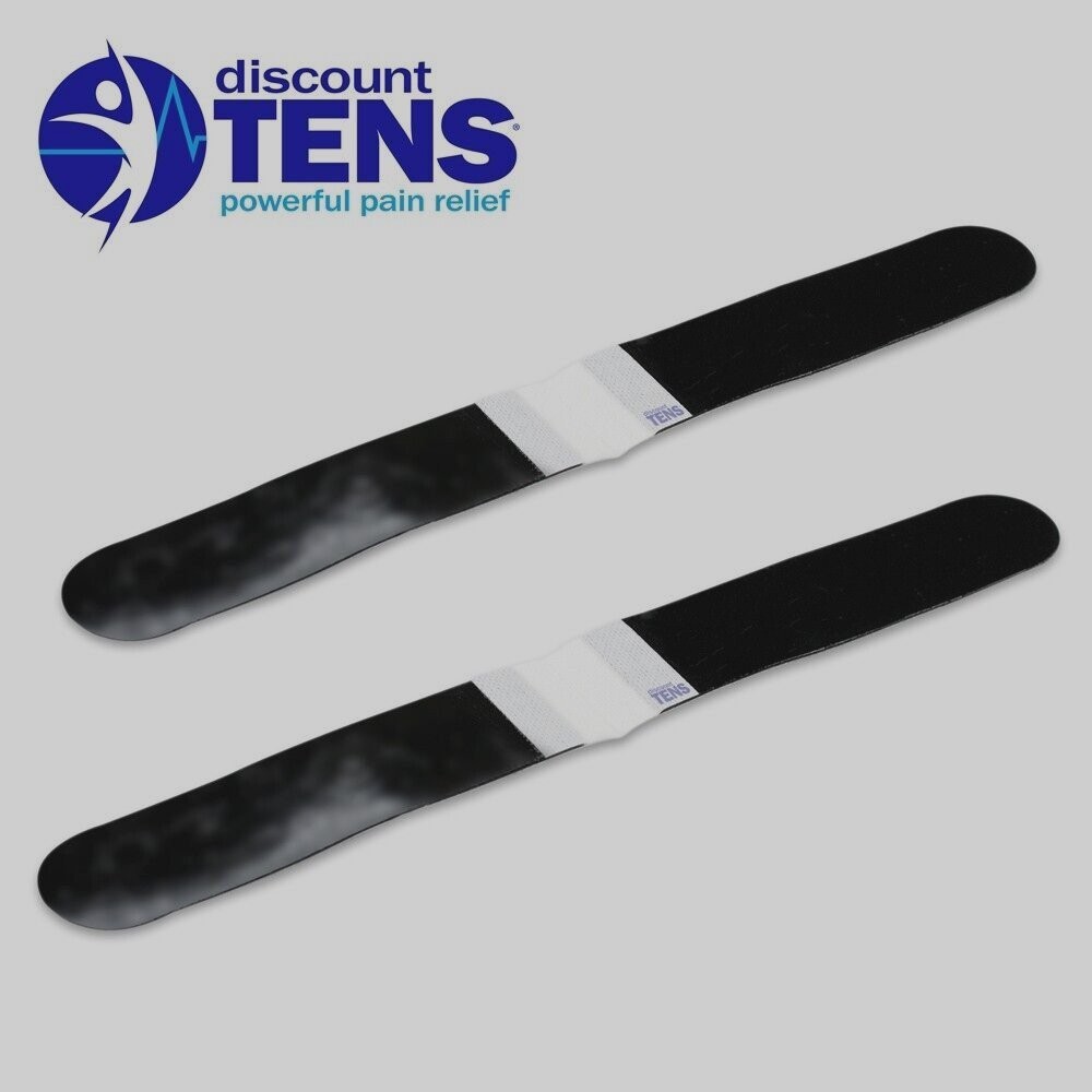 Discount TENS Electrodes, 2 Premium Quality Wired 13″x1.5″-2MM PIN Lumbar Strip