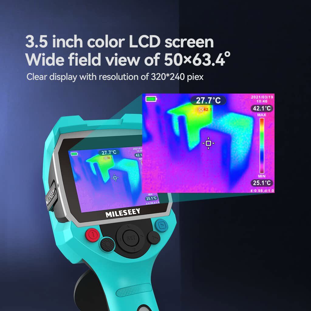 Mileseey Handheld Thermal Imager IR Infrared Imaging Camera With 3.5″ LCD Screen