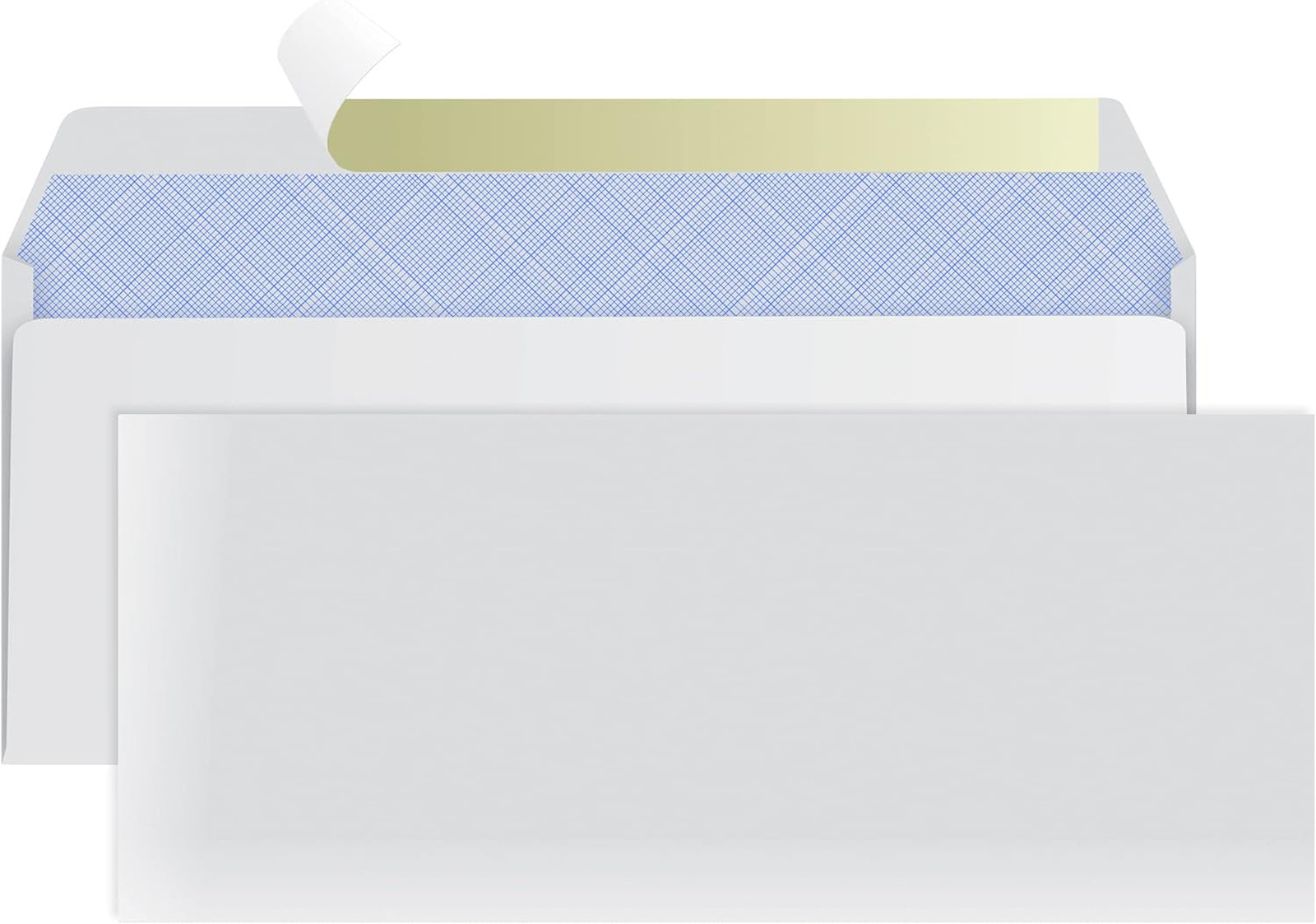 Number 10 Envelopes Self Seal Letter Size Security Pack 100 Tinted White