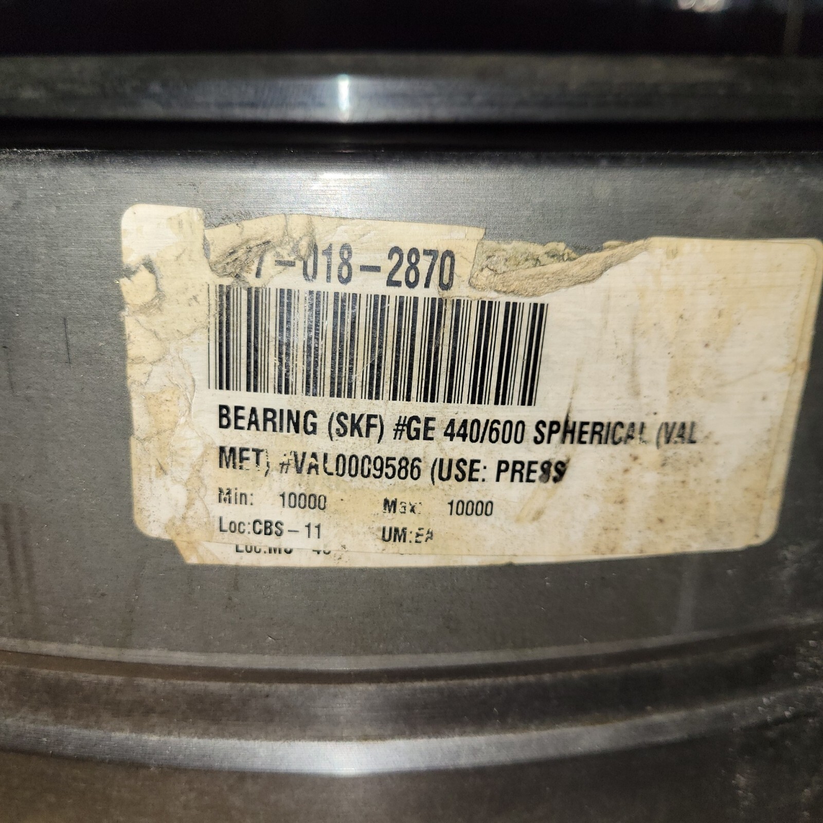 VALMET Bearing SKF #GE 400/600 Radial spherical plain bearing