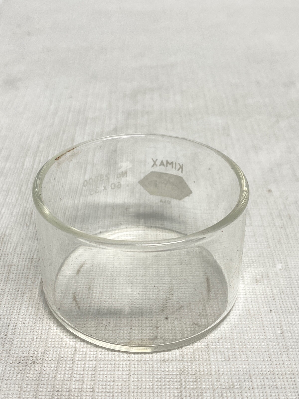 KIMAX KIMBLE Glass 80mL 60mm D x 35mm H Round Crystallizing Dish 23000-6035