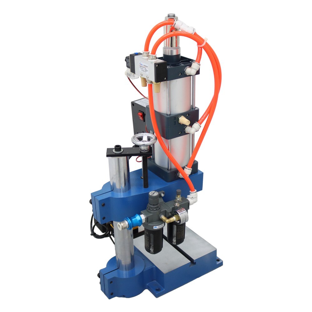 2205Lbs Pneumatic Punch Press Machine Hole Puncher 110V 3.9-1.9in Two Controller