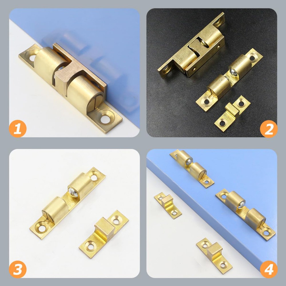 Heavy Zinc Alloy Adjustable Ball Catch Solid Double Tension Roller Latch Spring