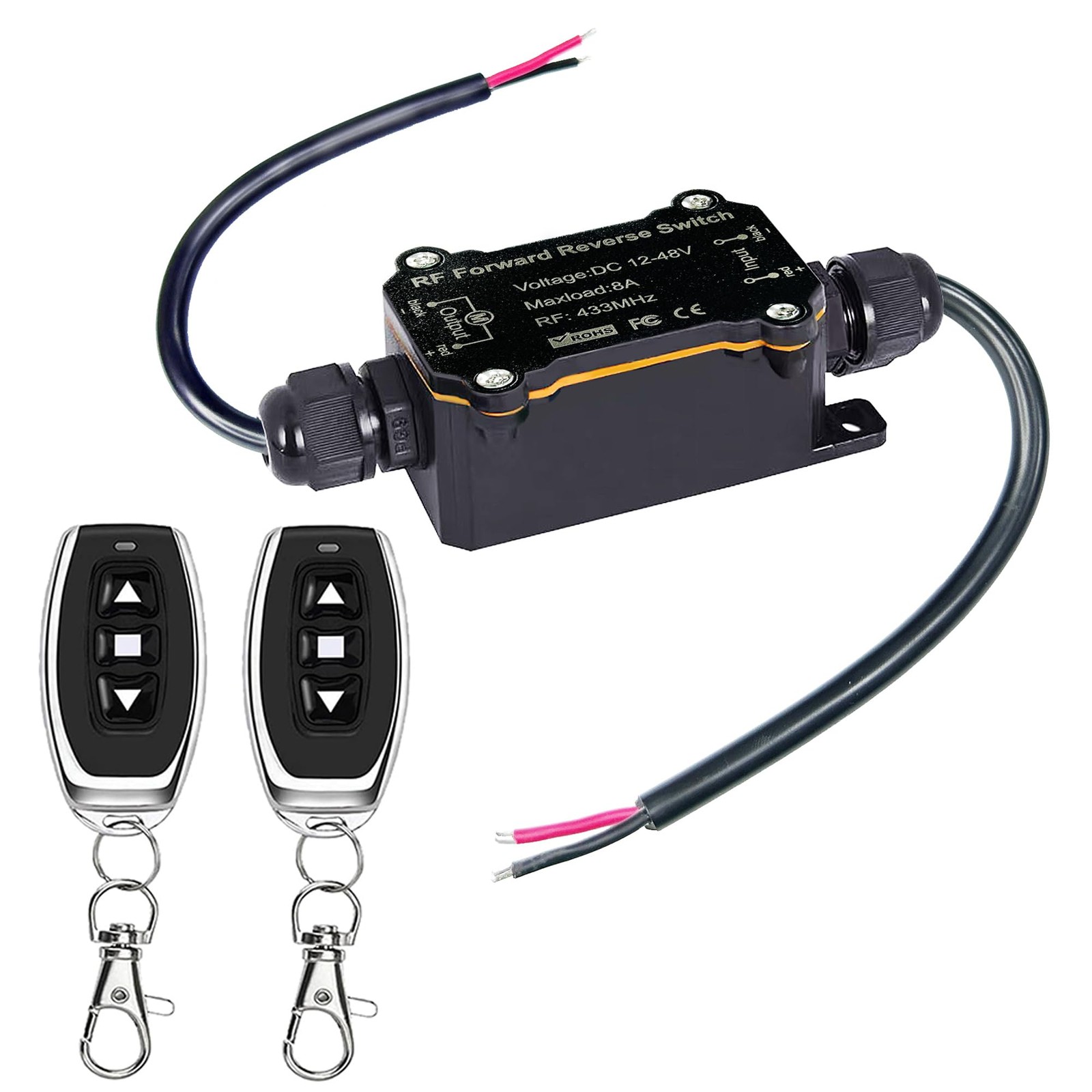 Forward and Reverse Remote Switch,DC 12V to 48V 8A Waterproof Remote Control …