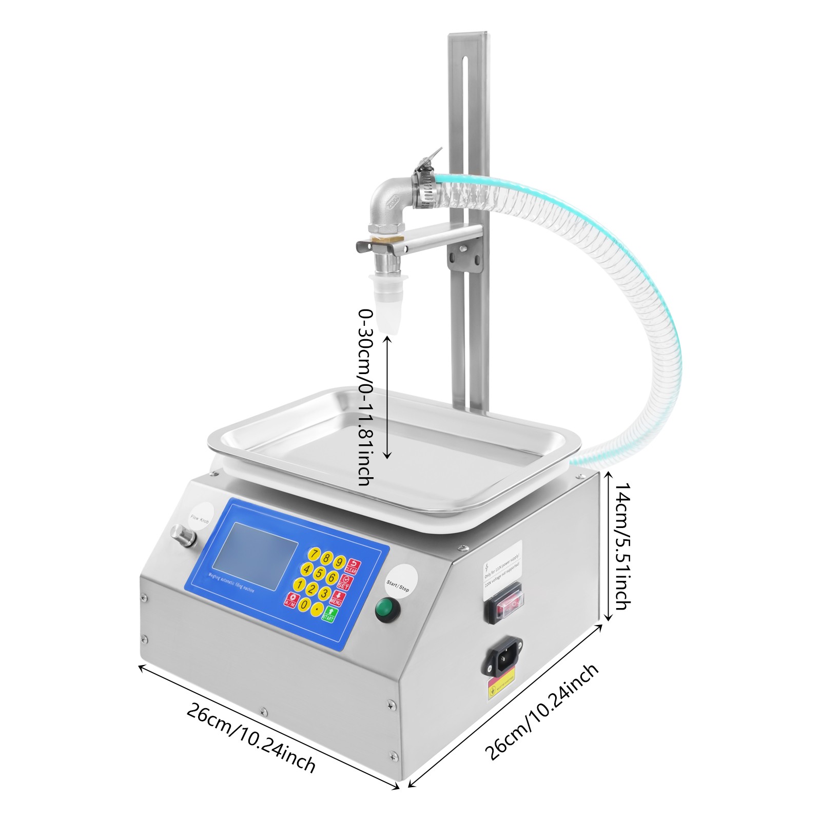 Single Head Automatic Liquid Paste Filling Machine Honey Bottle Filler 10g-10kg