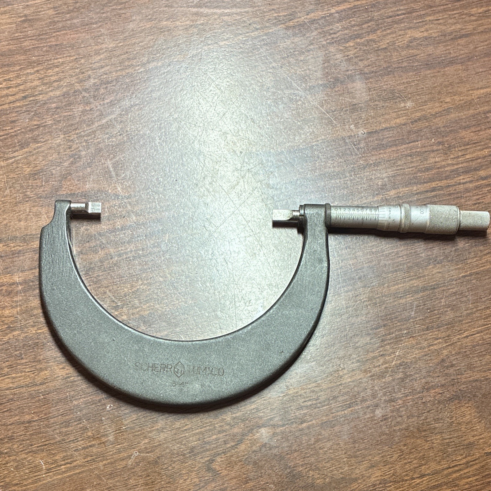 Scherr-Tumico 3-4″ Mechanical Outside Micrometer .001″ MPN 3-4″ USA