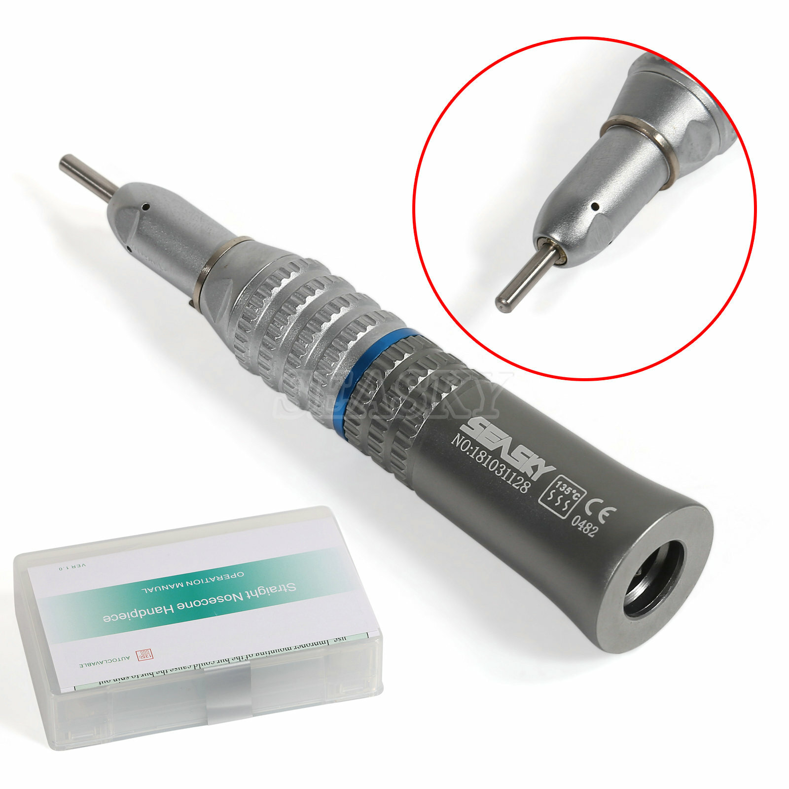 5x NSK style Dental Slow Low Speed straight Handpiece E-type connector skysea yp