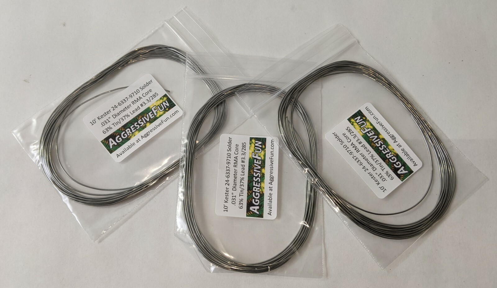 Kester Solder .031″ .8mm 63/37 RMA 3.3% 66/285 Core Eutectic 24-6337-9710 30ft