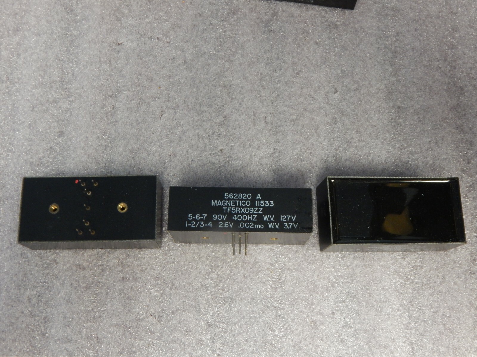 PN# 562820, TF5RX09ZZ, 11533 – MAGNETICO – TRANSFORMER (90V,400HZ,W.V 127V)
