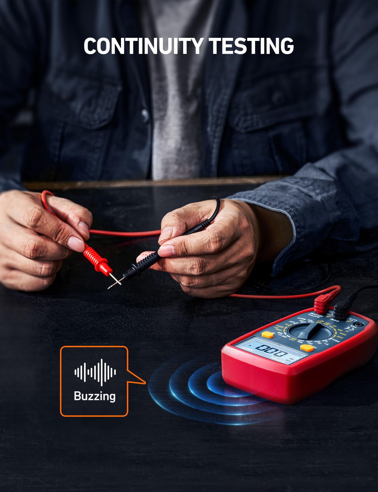 AstroAI Digital Multimeter with Ohm Volt Amp and Diode Voltage Tester Meter
