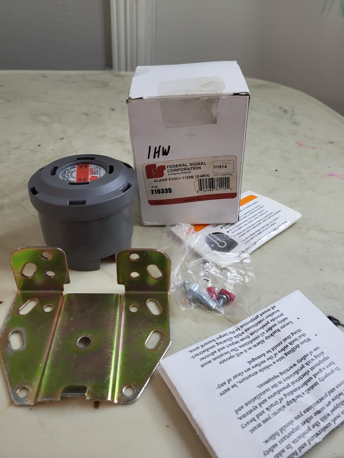 FEDERAL SIGNAL ALARM EVACUATOR 210335 + 112dB 12-48VD