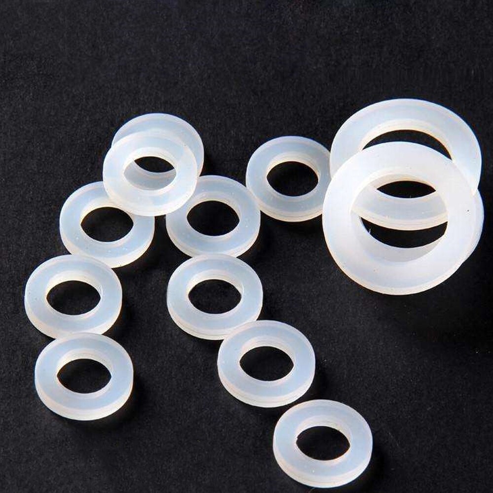 Food Grade Silicone Plain Flat Washer O Rings Sealing Gaskets Ring -60℃~+200℃
