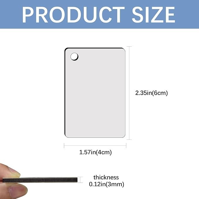 240Pcs Sublimation Keychain Blanks Double Sides 80 MDF Sublimation Keychains