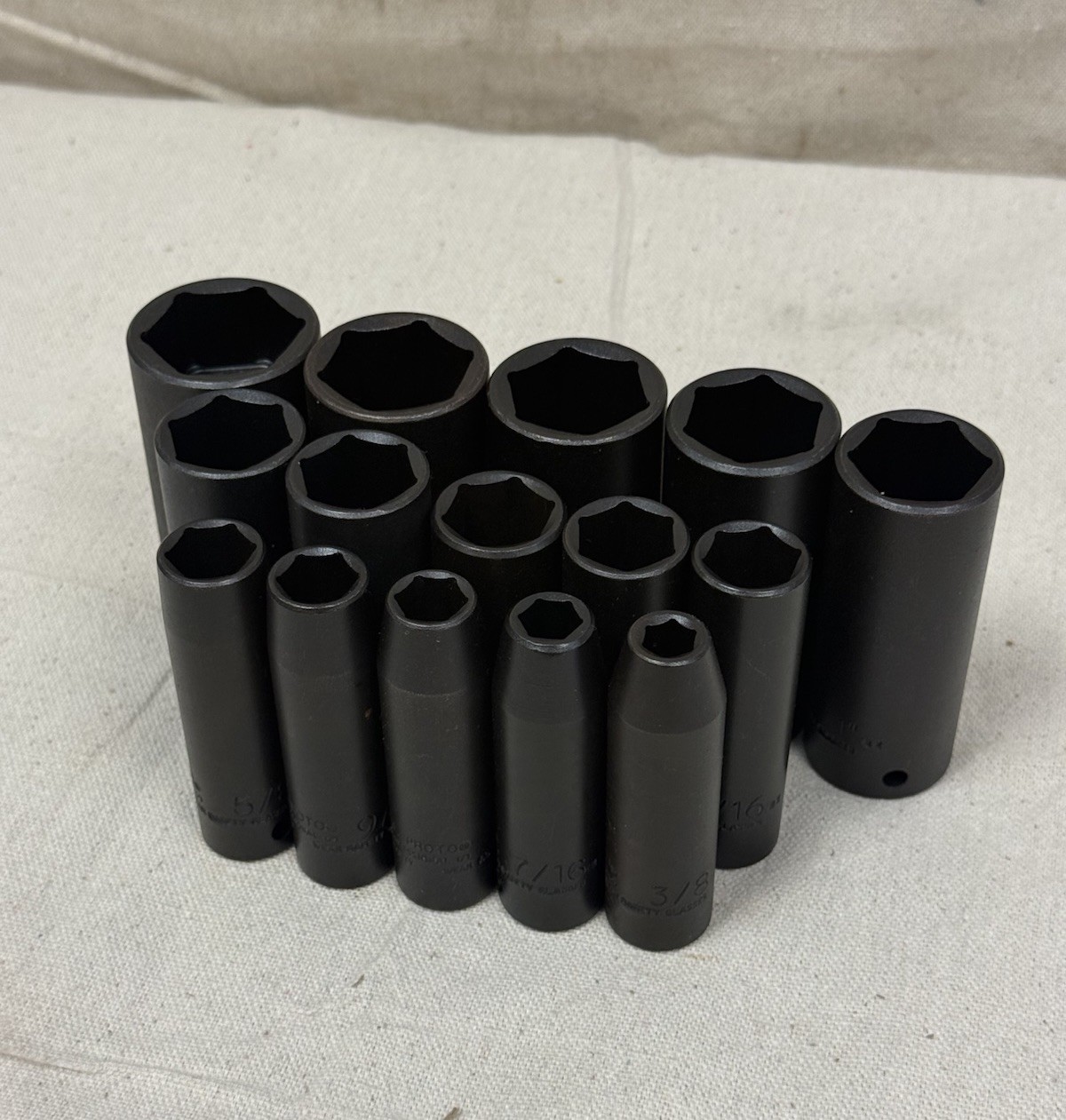 Proto J74117 Impact Socket Set 1/2″ Drive 15pc Deep 6-Point