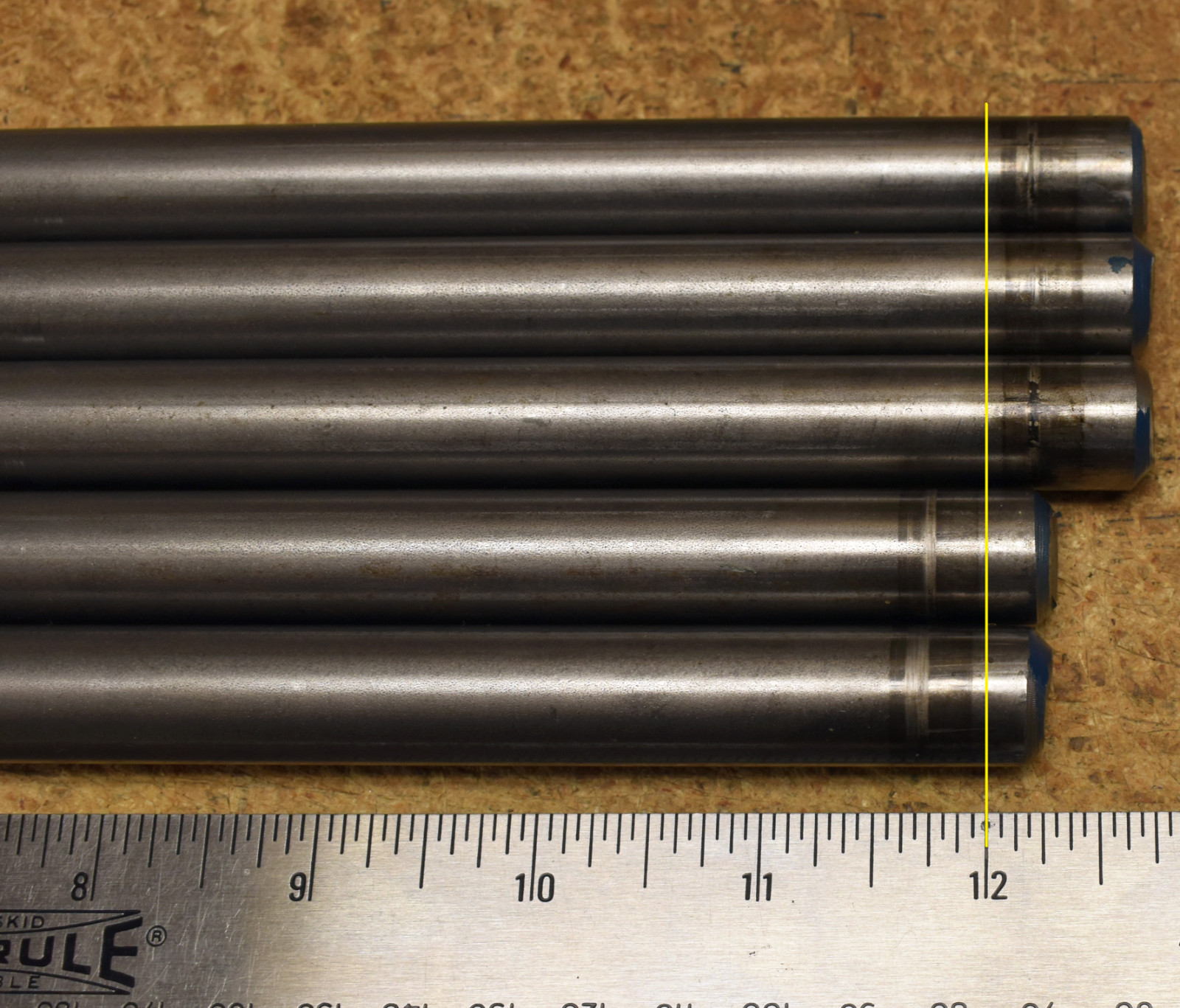 (5) pieces 12L14 Carbon Steel round 5/8″ (0.625) 12″ RND bar stock – CUTOFFS