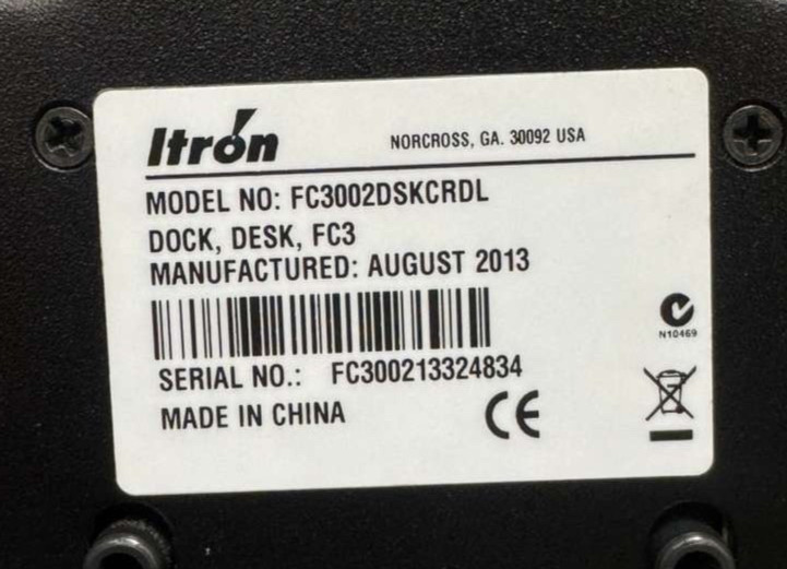 Itron FC300 Handheld Meter Reader Scanner SRead w/ Dock Base & Battery Charger