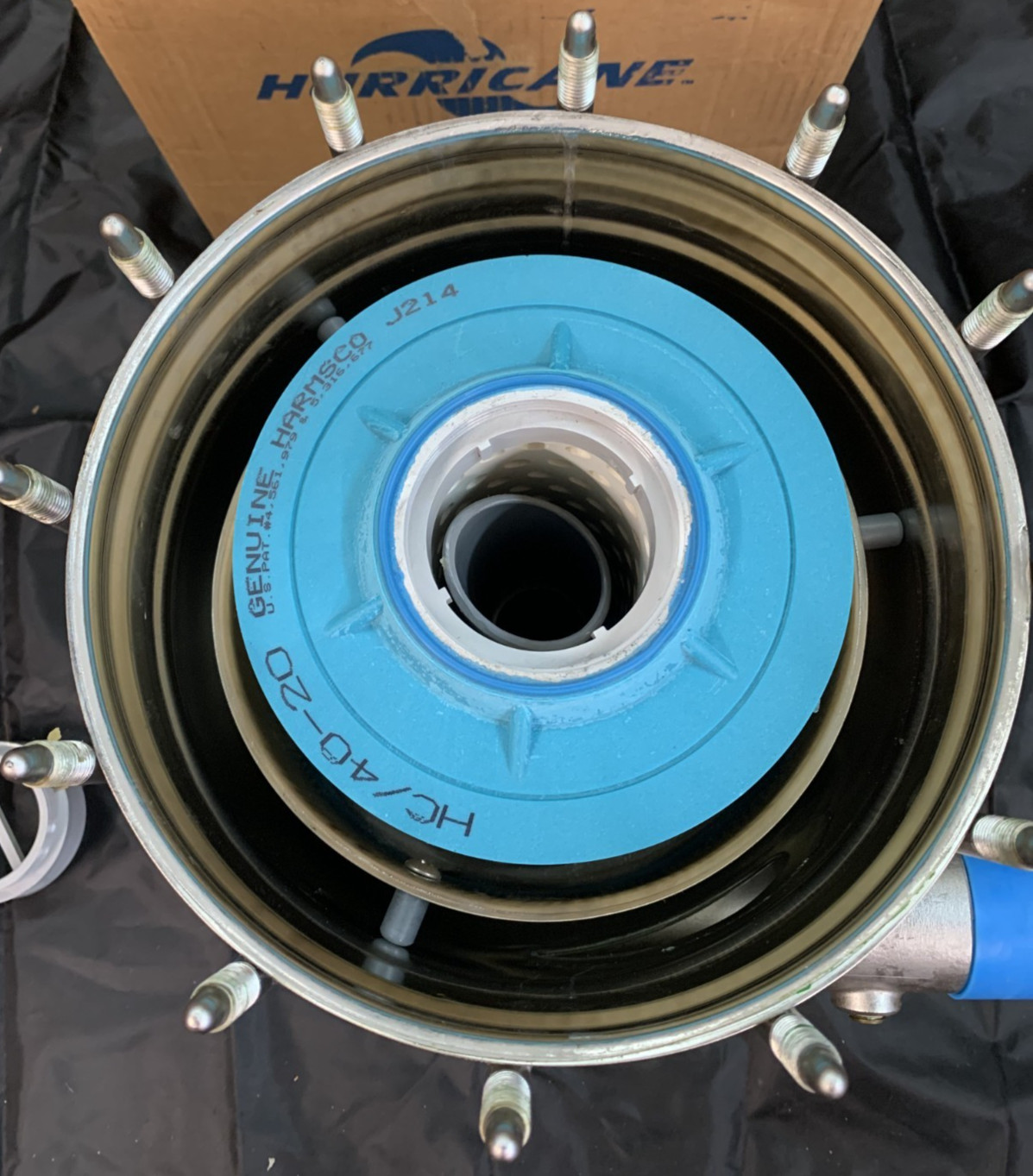 Harmsco HUR 40 HP (Hurricane) Cyclonic Single Cartridge Filter Housing, 304 SS