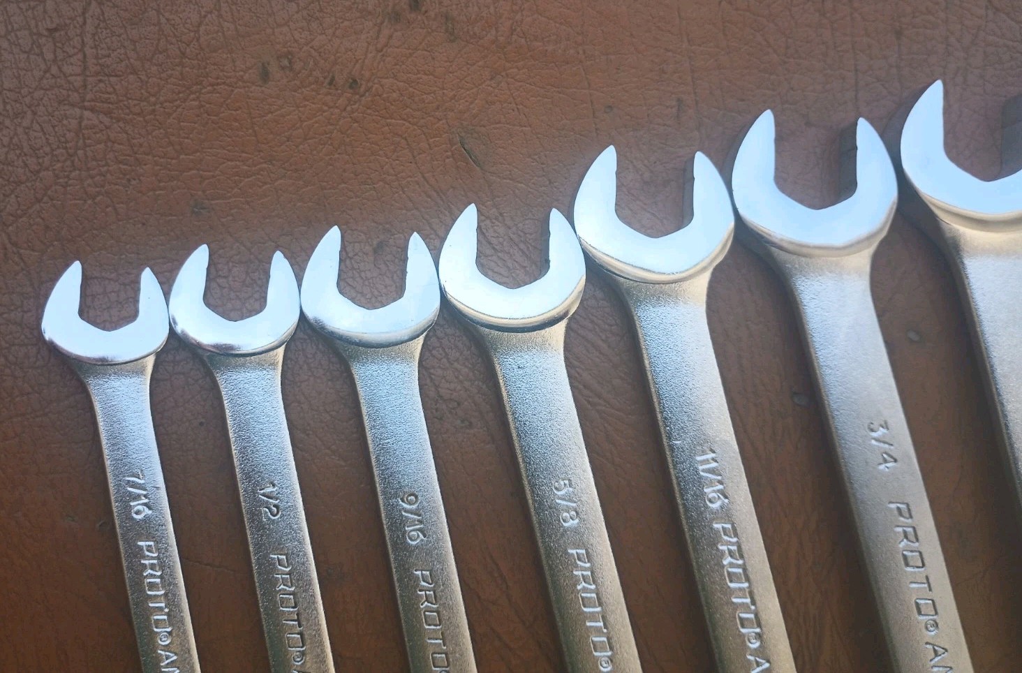 Proto 10pc Anti-Slip Design 6 Point Combination Wrench Set SAE 7/16″ to 1″ USA