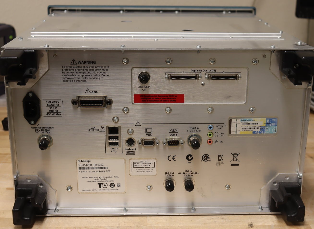 Tektronix RSA5126B Real-Time Signal and Spectrum Analyzer 1Hz-26.5GHz LOADED Opt