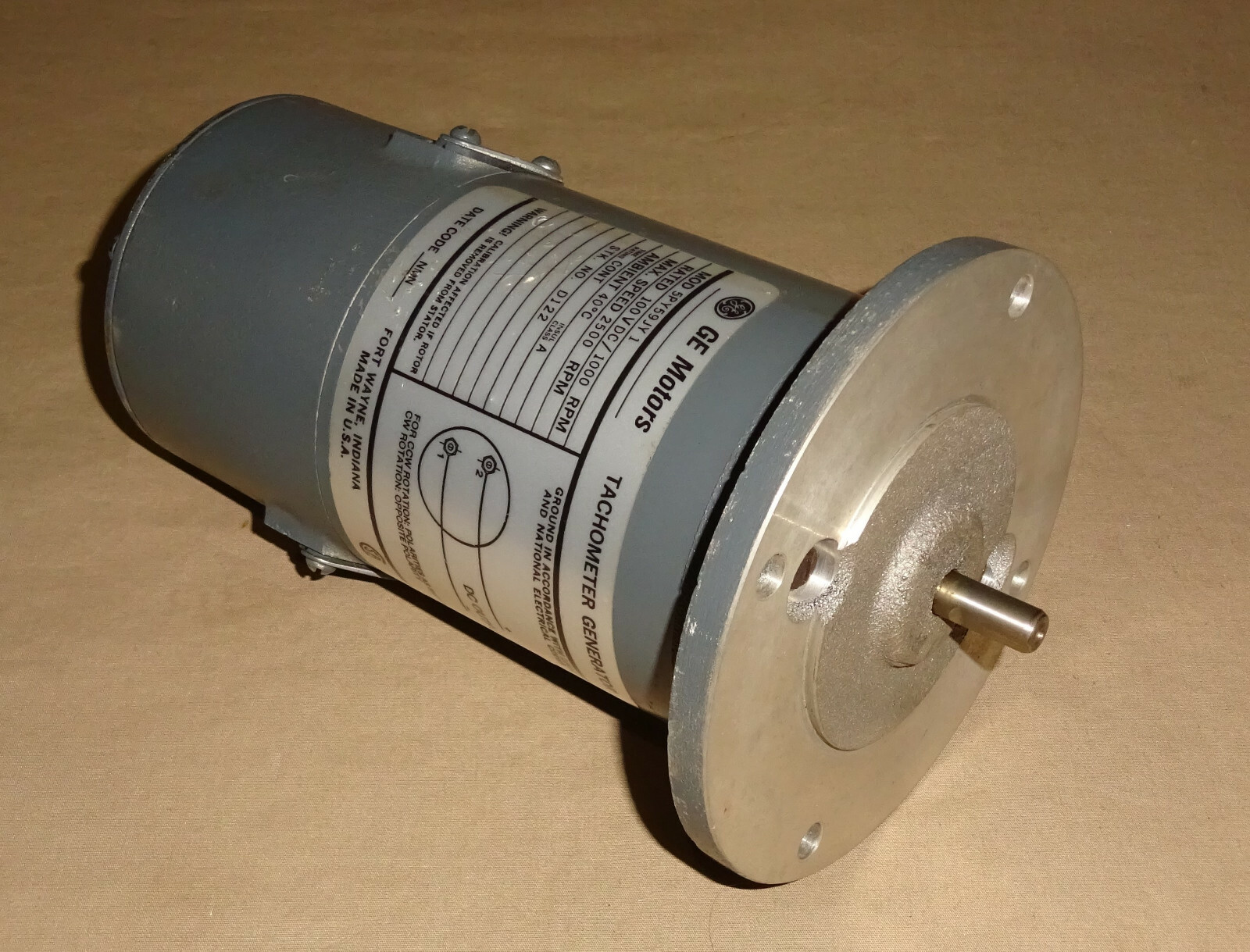 General Electric 5PY59JY1 Tachometer Generator 100VDC 1000RPM 5PY59JY 1 NEW