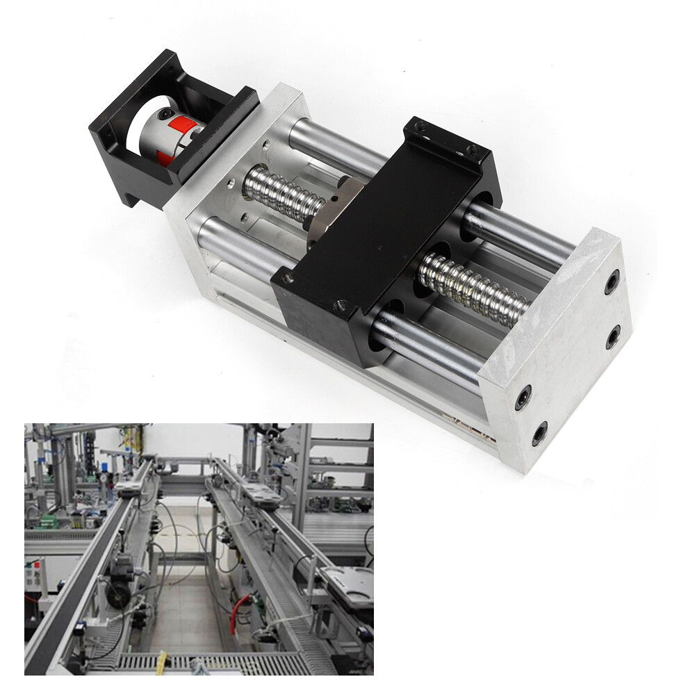 100mm stroke Ball Screw Rail Slide Linear Guide Stage Manual Table CNC Linear