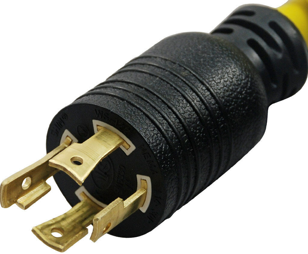 RV L14-30P Male to TT-30R Female 30 Amp Extension Cord Power Adapter Generator