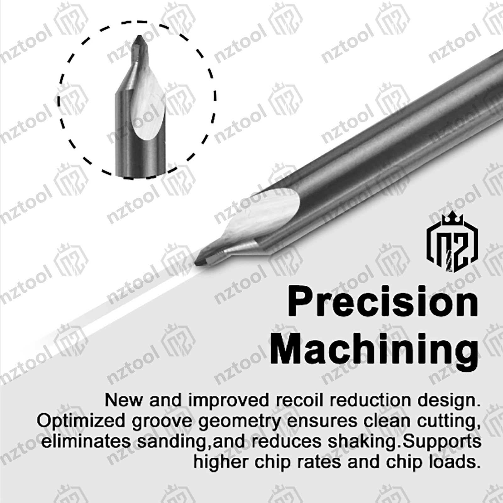 5PCS 60 Degree 5/64″ x 3/16″ x 1-7/8″ Center Drills Solid Carbide Double End NEW