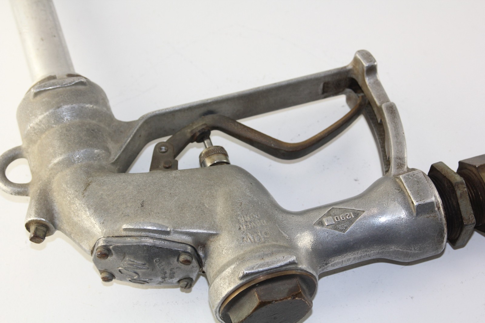 OLD GAS NOZZLE OPW Dover 1290 Fil-O-Matic Automatic Shut Off Bulk Fuel w/Swivel