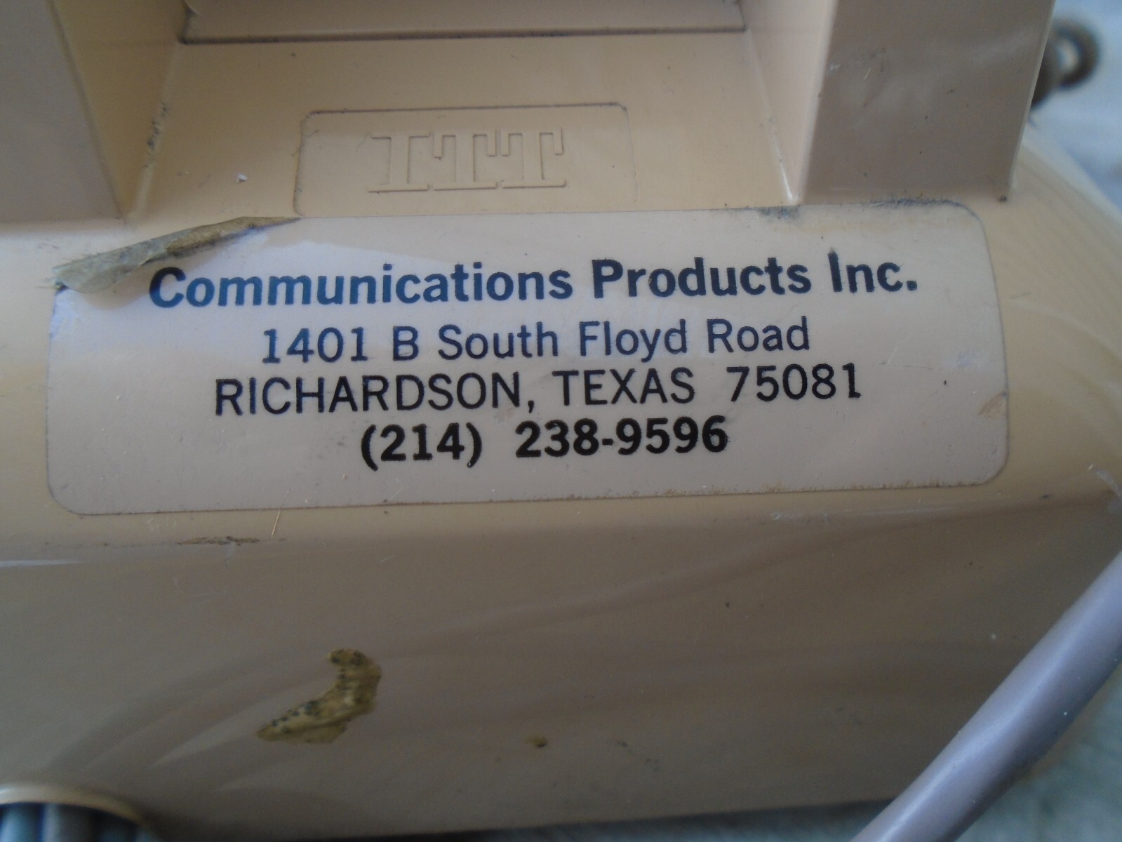 Communications Products DESKSET Remote Tone Desk Set 747-70 REM CON ITT