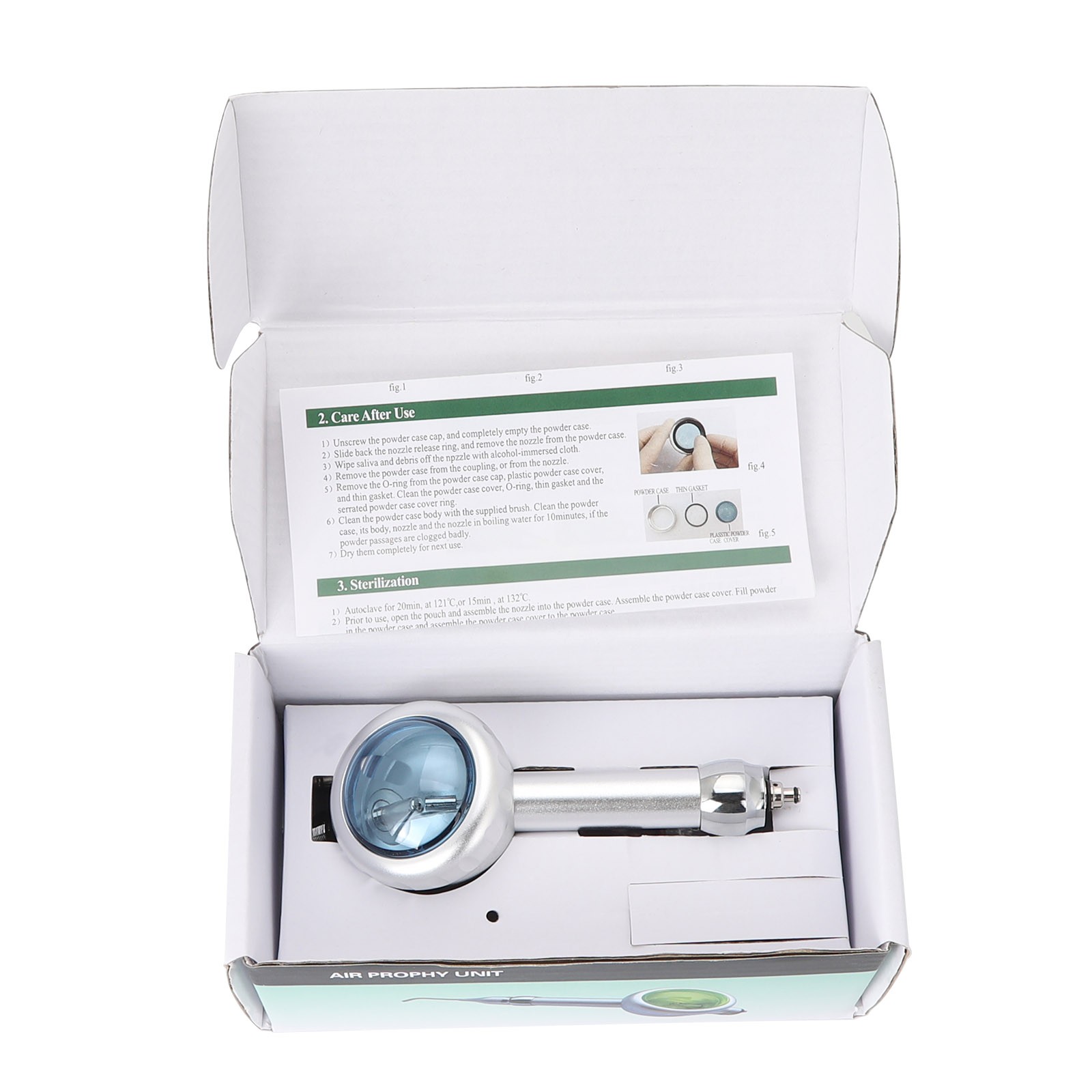 Dental Dentist Hygiene Prophy Jet Air Polisher System Tooth Handpiece 2Hole USA