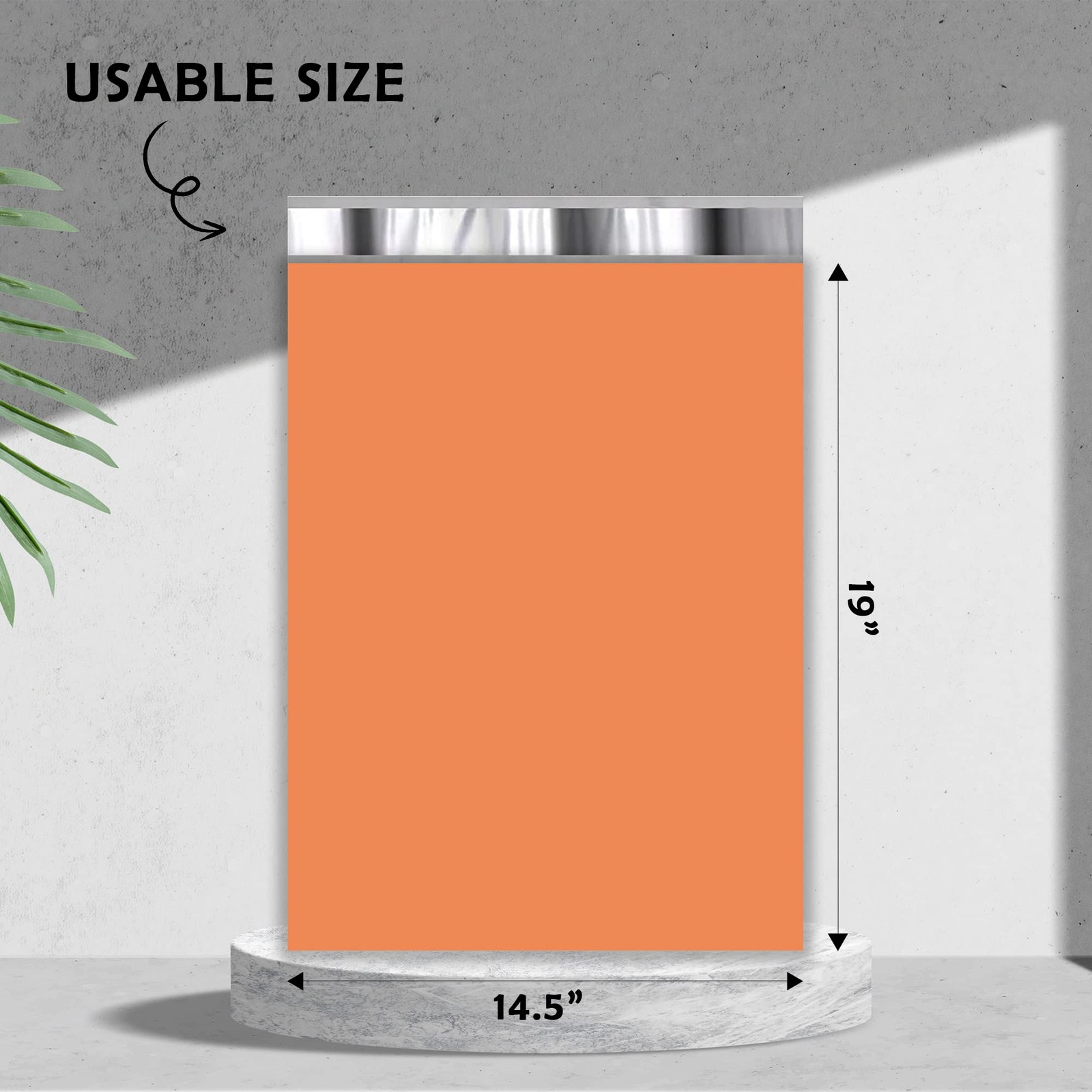 Yens Poly Mailers 14.5X19 100 Pack Orangestrong Self Seal Adhesive Envelopes