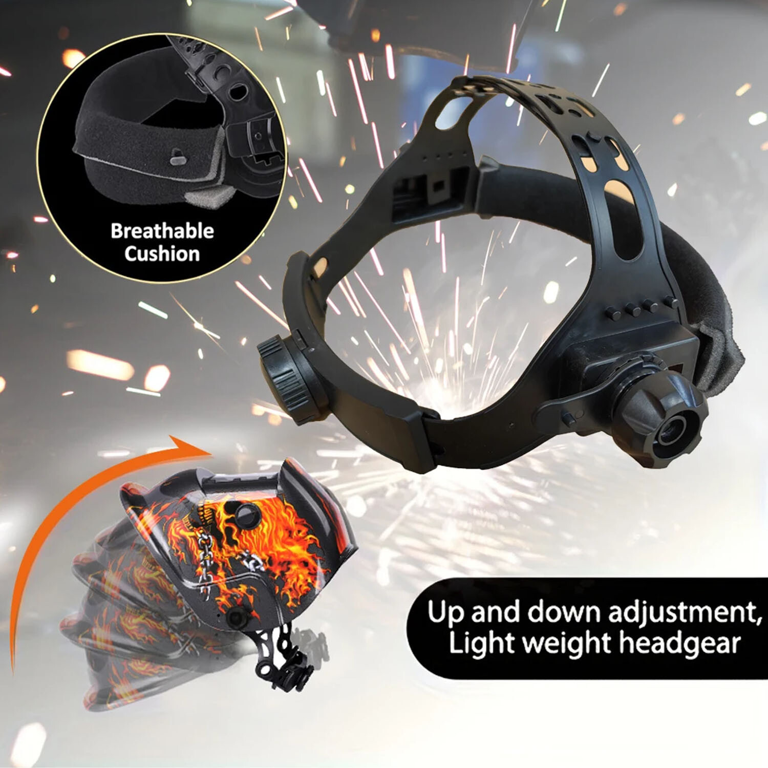 True Color Solar Powered Auto Darkening Welding Hood Helmet for TIG MIG ARC